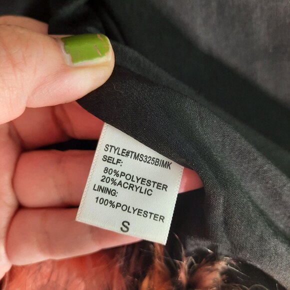 Gianni Bini Faux Fur Multicolor Jacket - Picture 6 of 7